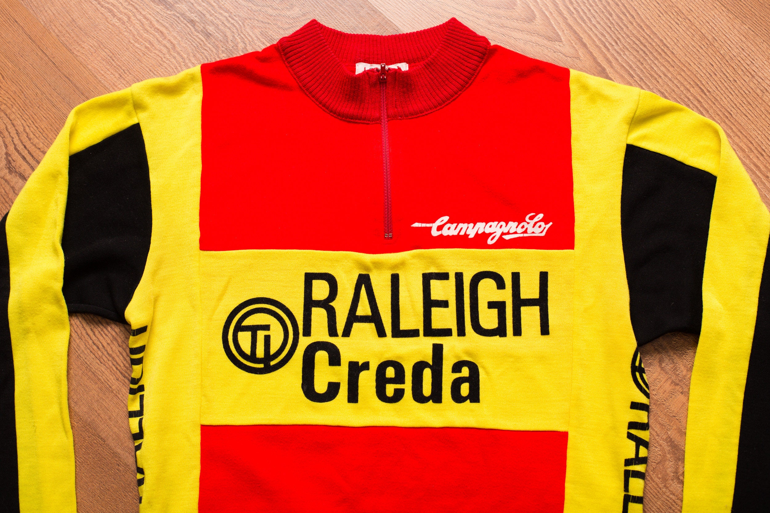70s-80s Ti Raleigh Pearl Izumi Cycling Jersey, Creda, Campagnolo