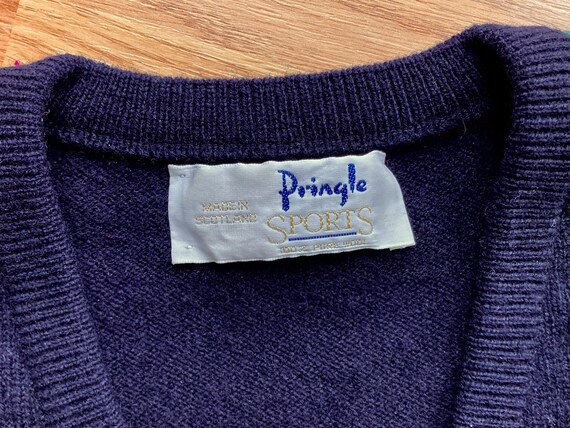 80s-90s Pringle Sports Golf Sweater, M, Made in Scotland, Vintage
