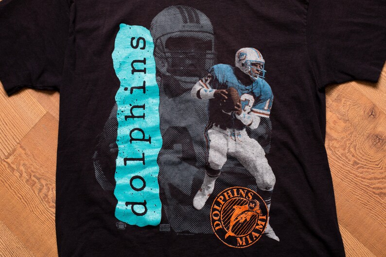 80s Dan Marino Miami Dolphins T-Shirt, M, Vintage 1980s, Legendary NFL Quarterback, 1987 Florida Football Team Apparel image 2