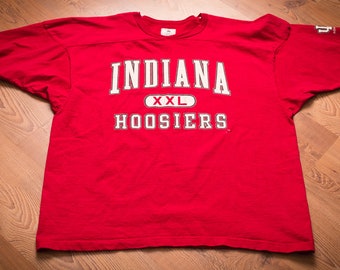 90s Indiana Hoosiers "XXL" T-Shirt, XL/2XL, Vintage 1990s Tee, NCAA College University