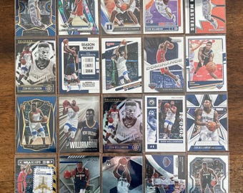 Zion Williamson Pack of 20 Cards, Instant Collection, Curated Selection of Basketball Cards Lot