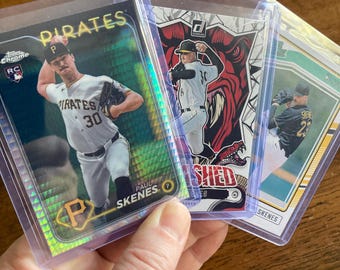 Paul Skenes Pack w/SP Prism Refractor RC, 3 Rookie Cards, Instant Collection, Curated Selection of Baseball Cards Lot