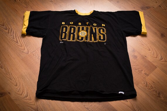 Vintage NHL (Nutmeg CCM) - Boston Bruins Locker Room Single Stitch T-Shirt 1990s X-Large