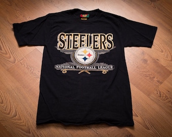 90s Pittsburgh Steelers T-Shirt, S, Vintage Tee, NFL Football Team Logo, Jostens