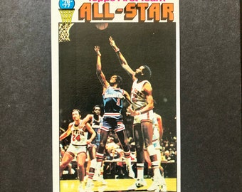 Nate Archibald 1976-77 Topps All-Star Card #129, NBA Basketball, Kansas City Kings, Oversize Base Set, Vintage 1970s, Jumbo