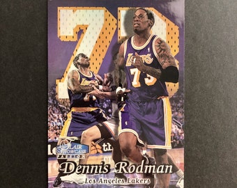 Dennis Rodman 1998-99 Flair Showcase Passion Row 2 Seat 64 Card #2-64, NBA Basketball, Los Angeles Lakers, Vintage 1990s