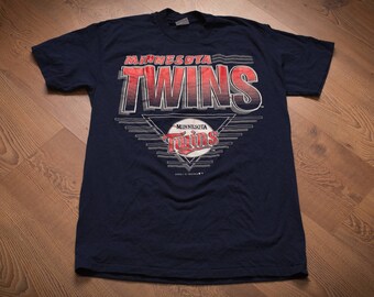 1991 Minnesota Twins Logo T-Shirt, S/M, Vintage 1990s Graphic Tee, MLB Baseball Team