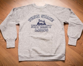 80s Penn State Nittany Lions Raglan Sweatshirt, S, Vintage Crewneck Shirt, Pennsylvania, University, College
