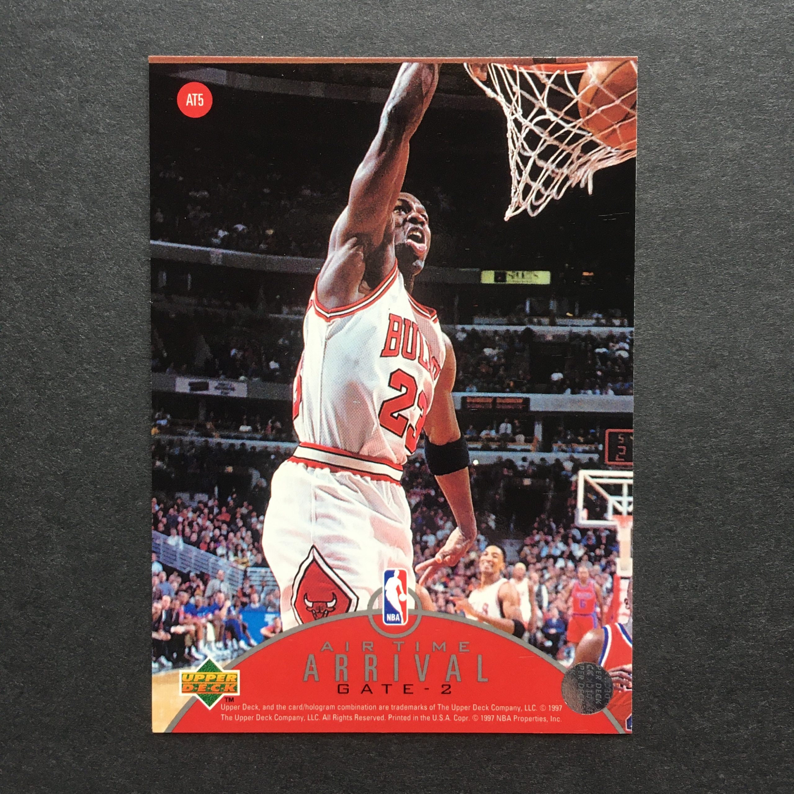 Michael Jordan 1997-98 Upper Deck Air Time Departure/arrival