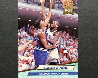 Shaquille O’Neal 1992-93 Fleer Ultra Rookie Card #328, Shaq, Orlando Magic, NBA Basketball RC, Vintage 90s