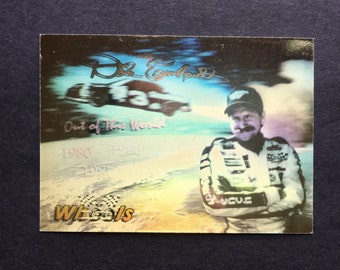 Dale Earnhardt Sr 1992 Wheels Gold 3D Hologram Promo Card, NASCAR Racing Card, Vintage 1990s