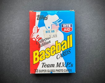 1988 Topps Rite Aid Team MVPs Set, MLB Baseball Trading Cards, Complete 33 Cards, M.V.P.'s