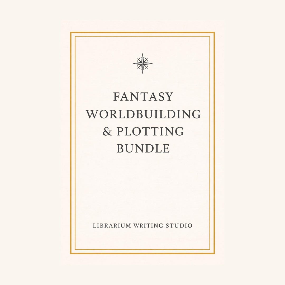 Fantasy Worldbuilding & Plotting Bundle | Writing Workbook Set | Build ...