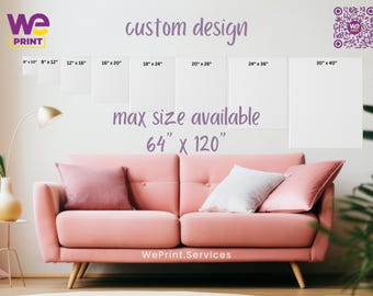 Custom print wall canvas