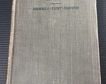 1910 First Course in Algebra Hawkes Luby Touton Antique School Textbook HC