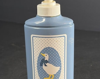 Vtg 1988 Softsoap Hand Soap Country Blue Goose Polka Dots 80s Prop Grandma