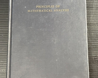 Principles of Mathematical Analysis by Walter Rudin 1953 Hardcover 1st Ed READ