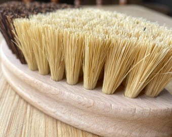 Spazzola per la pulizia di verdure in bambù naturale / Detergente ecologico per frutta e verdura, senza plastica, indispensabile per la casa