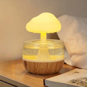 Regenpilz Nachtlicht | 7 Farben LED Tischlampe | USB Dekorative Nachttischlampe | Ästhetisches Raumdekor gemütliches Geschenk