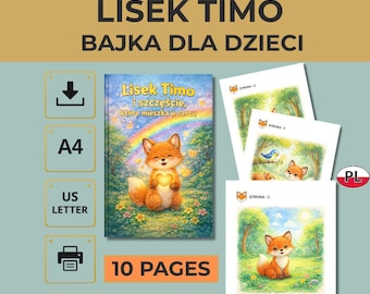 Lisek Timo Urocza Bajka na Dobranoc dla Dzieci 3–7 Lat 10 Stron PDF