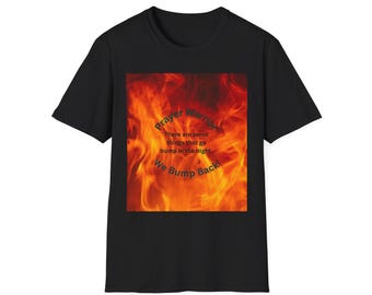 Prayer Warriors Flame Graphic T-Shirt | Faith Typography, Bold Flame Design