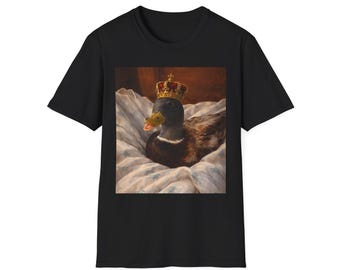 Squiggles Crowned Call Duck Portrait T-Shirt