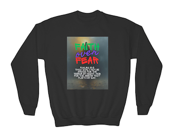 Faith Over Fear Youth Crewneck Sweatshirt
