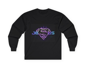 Jesus Superman Unisex Ultra Cotton Long Sleeve Tee