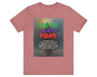 Faith Over Fear Unisex Jersey Short Sleeve Tee
