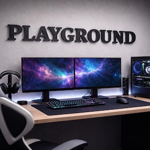 Custom Gaming Room Sign 3D Wall Letters | Personalized Gamer Name Sign | Game Room Decor | Gaming Setup Decor | Gamer Gift | Boys Room Decor