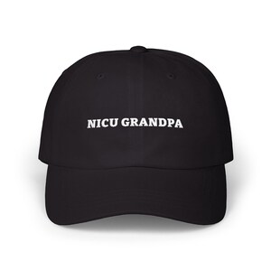 NICU Grandpa Hat in 6 Colors incl. Black and Spruce Green, Low Profile Embroidered Cap, Gift for a New Grandpa bild 2