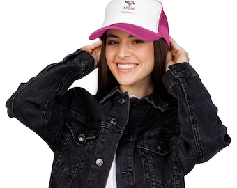 NICU Mom Trucker Hat | Embroidered Preemie Mama Cap | Richardson 112 Personalized Mothers Day Gift