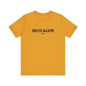 NICU ALUM Dad Shirt, Sage Green Unisex Tee for a NICU Dad, Simple Gift for After the Hospital Stay image 2