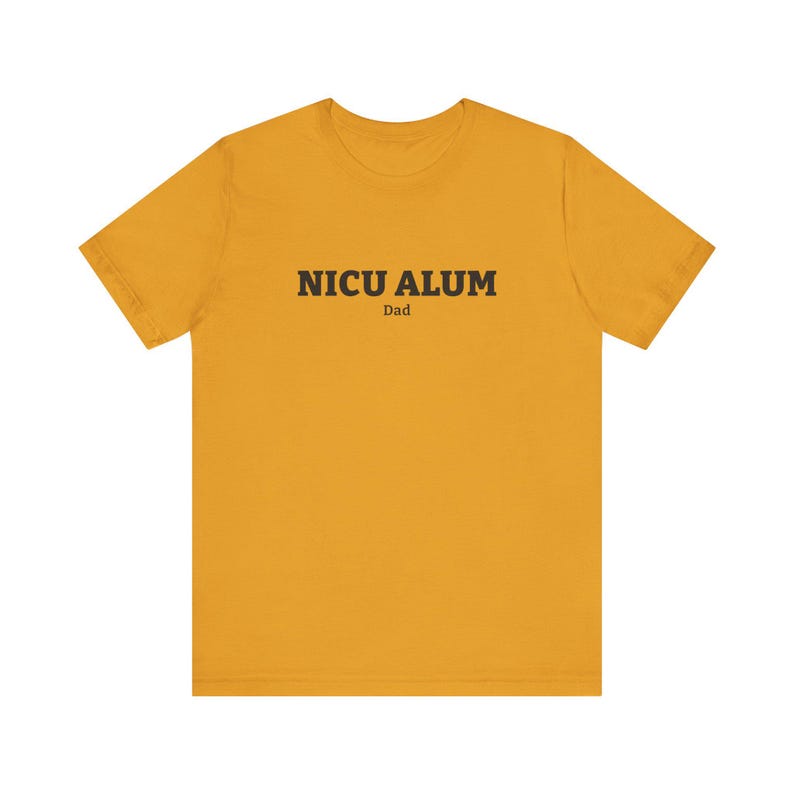 NICU ALUM Dad Shirt, Sage Green Unisex Tee for a NICU Dad, Simple Gift for After the Hospital Stay image 2