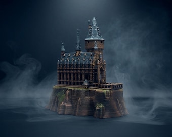 Hogwarts Castle 3D Model, Magic Wizard School Print File, Fantasy Castle Diorama STL, Tabletop Terrain