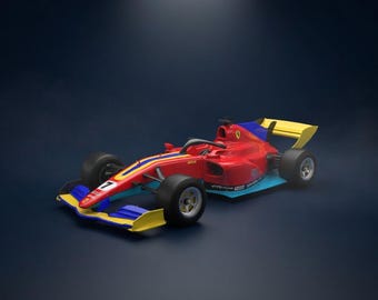 Formula Race Car STL File, Single Seater 3D Model (Digital Download)