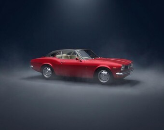 Vintage Coupe Car STL Model, Retro 3D Printable Vehicle (Digital Download)