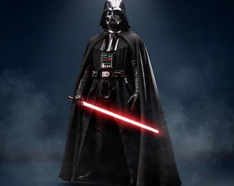 Darth Vader Sci Fi Warrior 3D Print Model, Dark Lord Figure STL (Digital Download)