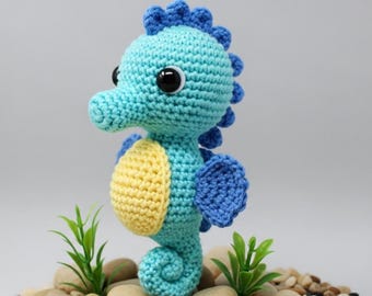 Digital Download Seahorse Crochet Pattern - Amigurumi Sea Animal Tutorial - DIY Plushie Pattern - PDF Pattern