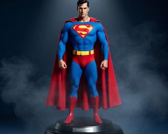 Comic Hero 3D Print Model, Cape Figure Statue (Digital Download STL)