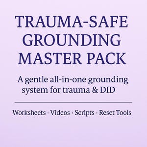 DID Grounding Toolkit — Calm Panic, Feel Solid Again (Trauma-Safe)
