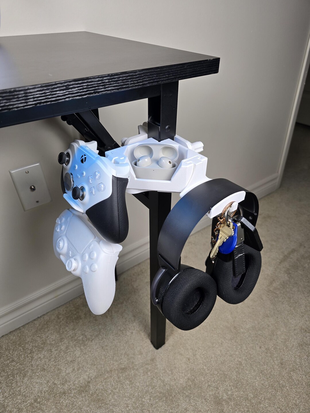 Modular Desk Clamp Organizer for Square Legs – Controller & Headset ...