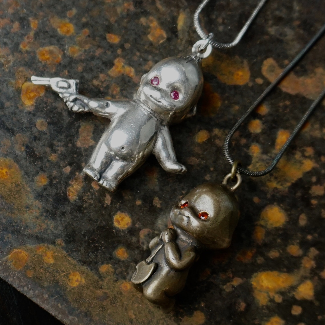 Baby Doll Necklace Kewpie Doll Kewpie Necklace Revolver Etsy