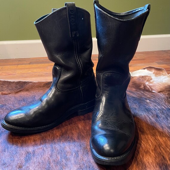 Vintage Red Wing MENS Black Leather Pecos Boots Work Boots - Etsy