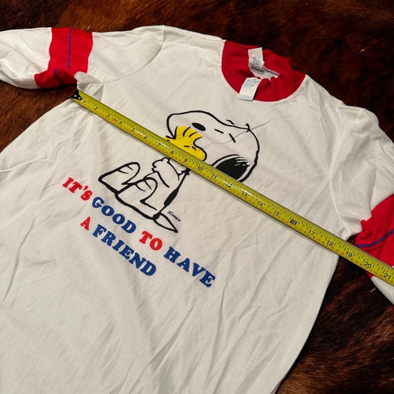 Vintage Deadstock Snoopy & Woodstock PJ Top - Chr… - image 7