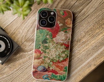 Fruktskal för mobilen, Vintage iPhone-skal, Slimmat mobilskal, Magsafe-kompatibelt, Present till henne