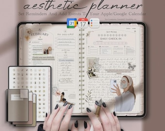 Planner cyfrowy 2026–2028, Goodnotes, Kalendarz Google (do pobrania cyfrowego)