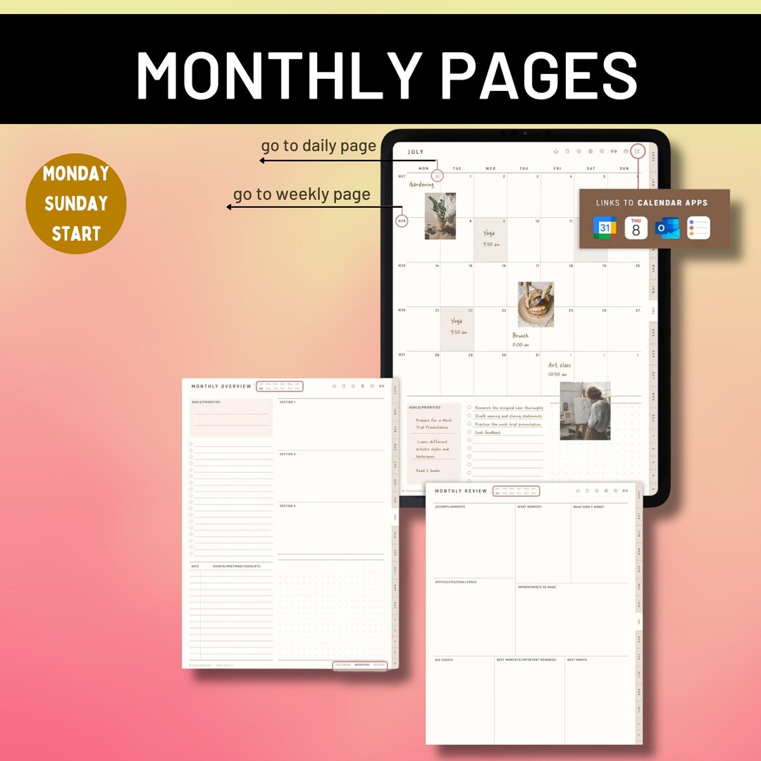 Instant Download Goodnotes Planner for 2026 2027 - Undated Daily ...