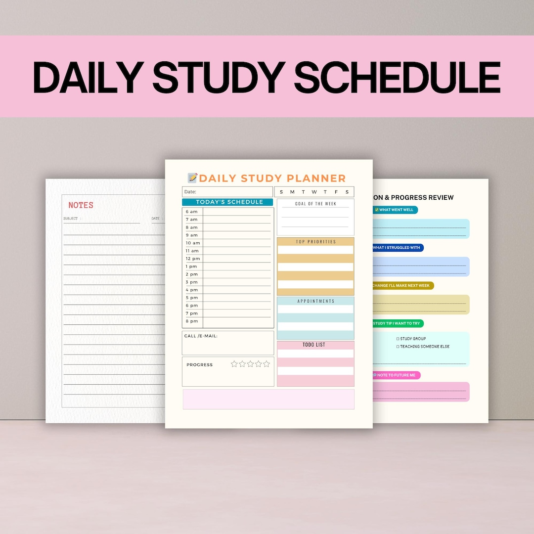 Editable Academic Printable Pdf Planner - Student Study Planner 2026 ...