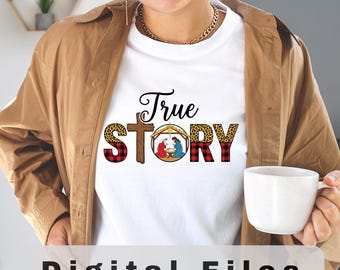 Pobierz plik PNG z prawdziwą historią – cyfrowy wydruk szopki bożonarodzeniowej – do pobrania w formacie PDF, JPG, SVG, PDF – sztuka chrześcijańska